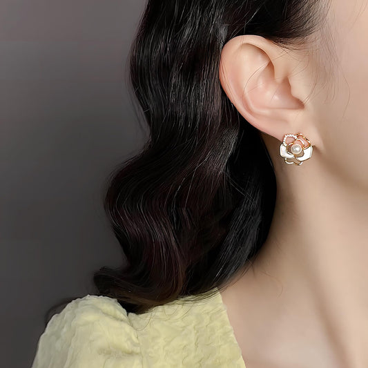 ピアス つけっぱなし レディース 金属アレルギー対応 18kメッキ シルバー 925 セカンド ピアス 贈り物 両耳 可愛い シンプル花 お祝い 贈り物 お誕生日 結婚式