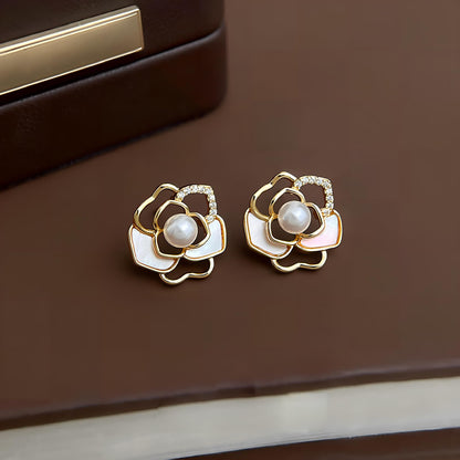 ピアス つけっぱなし レディース 金属アレルギー対応 18kメッキ シルバー 925 セカンド ピアス 贈り物 両耳 可愛い シンプル花 お祝い 贈り物 お誕生日 結婚式