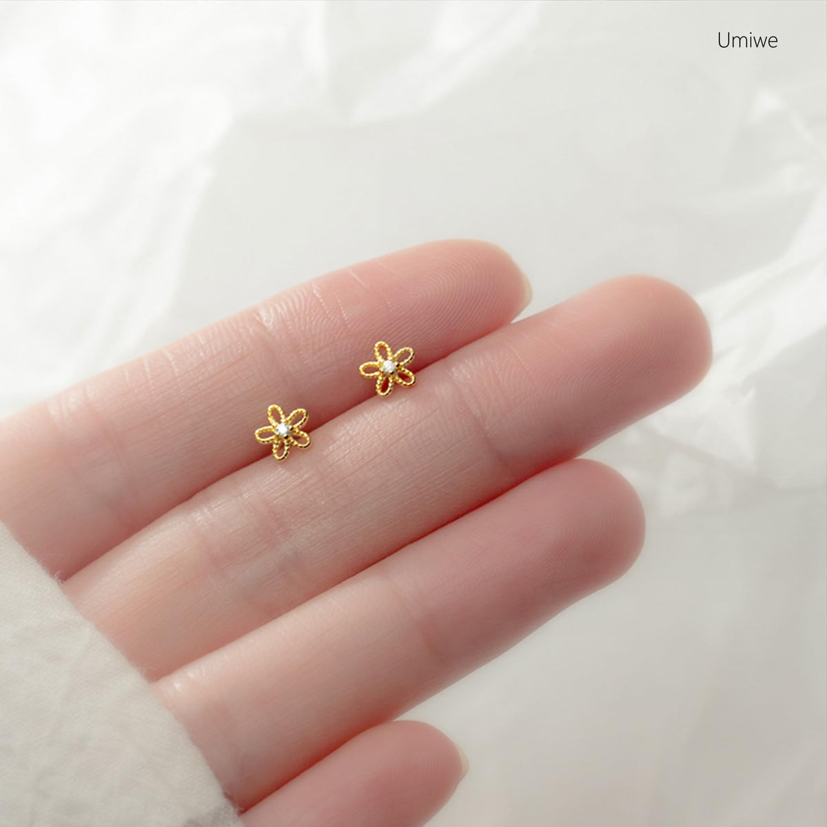 ピアス つけっぱなし レディース セカンドピアス S925シルバー 金属アレルギー対応 小さめ プラチナメッキ 両耳 可愛い 花 ピアス